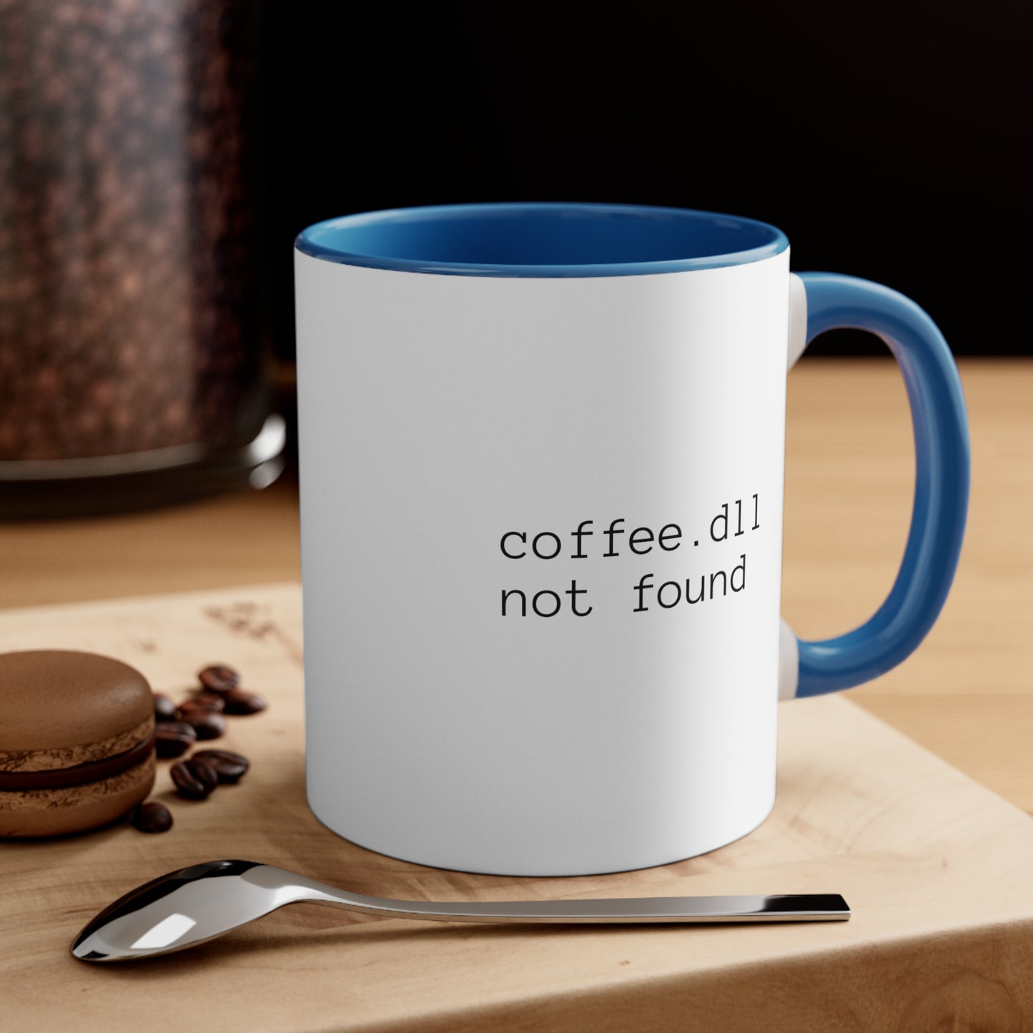 Coffee.dll Not Found, Accent Coffee Mug, 11oz