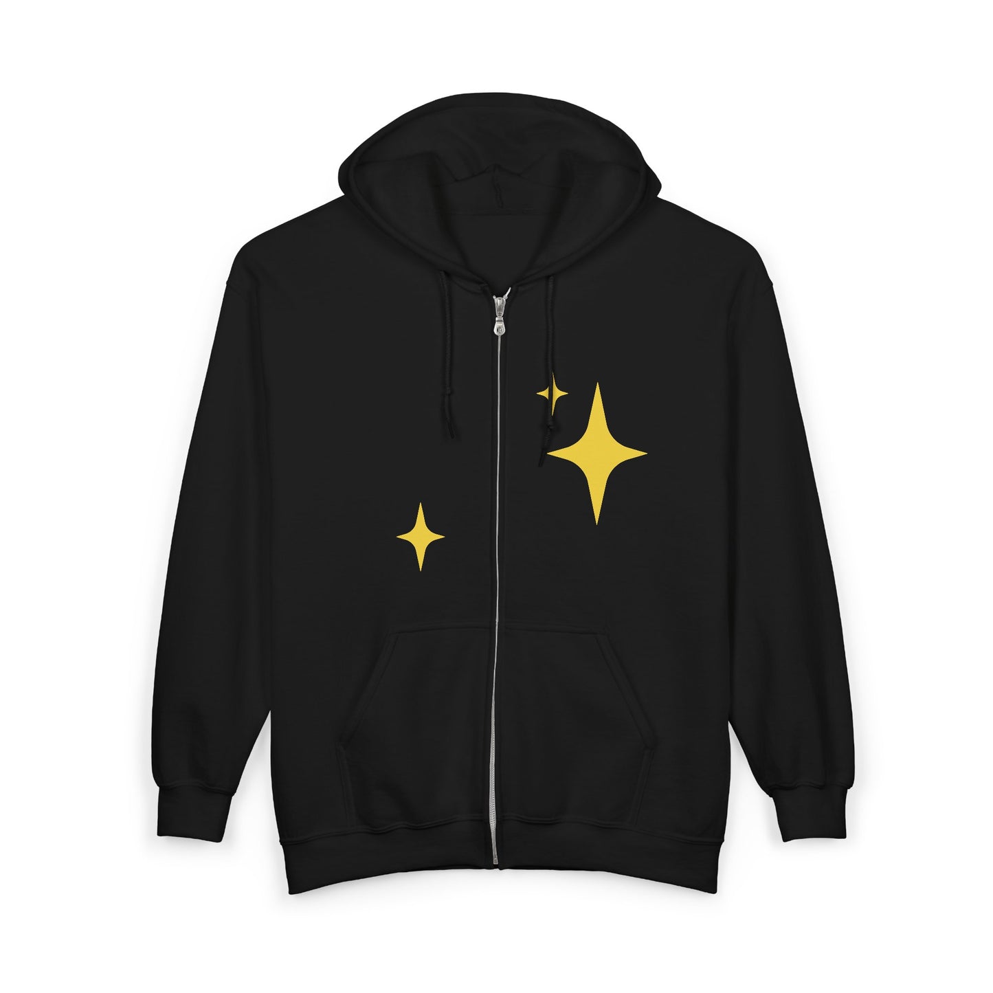 Artificially Intelligent Zip Hoodie — "Artificially Intelligent" Text & Sparkle Design