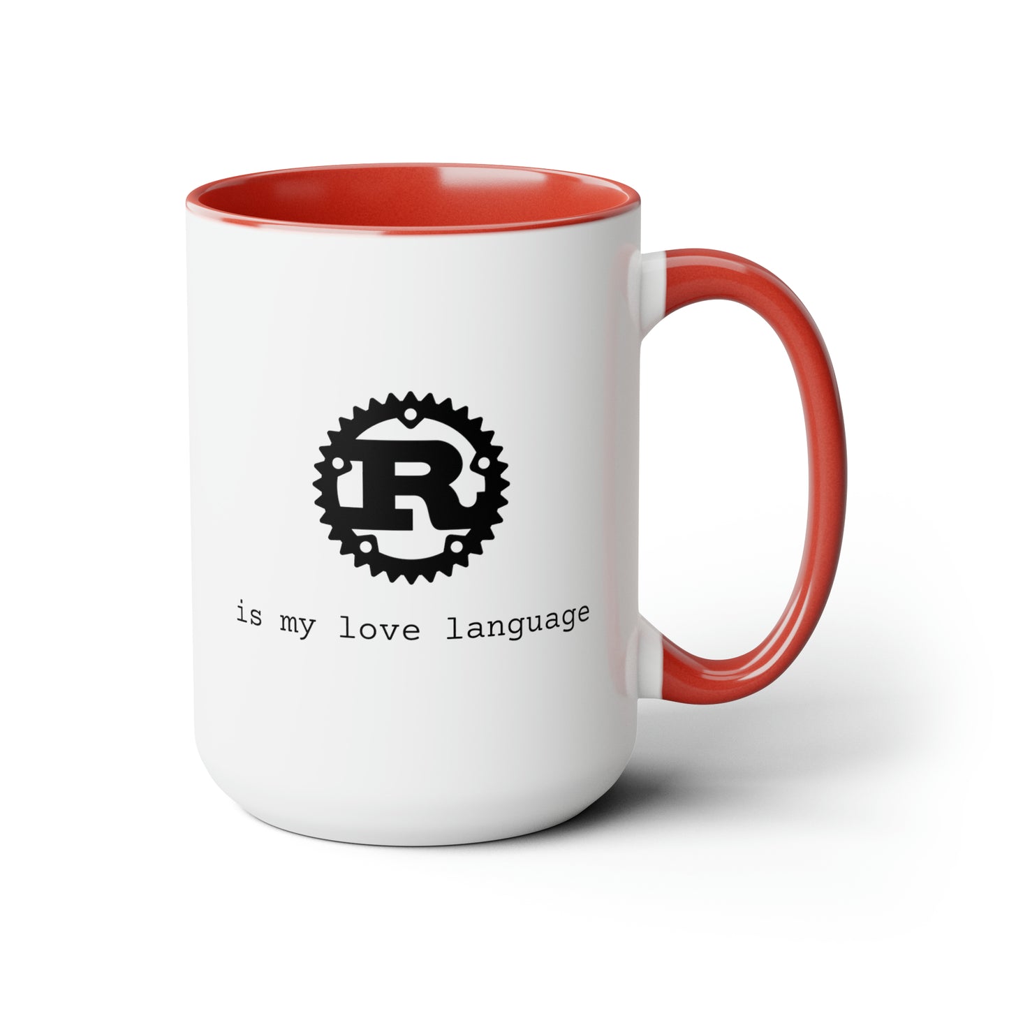 Rust is My Love Language, Two-Tone Coffee Mug, 15oz