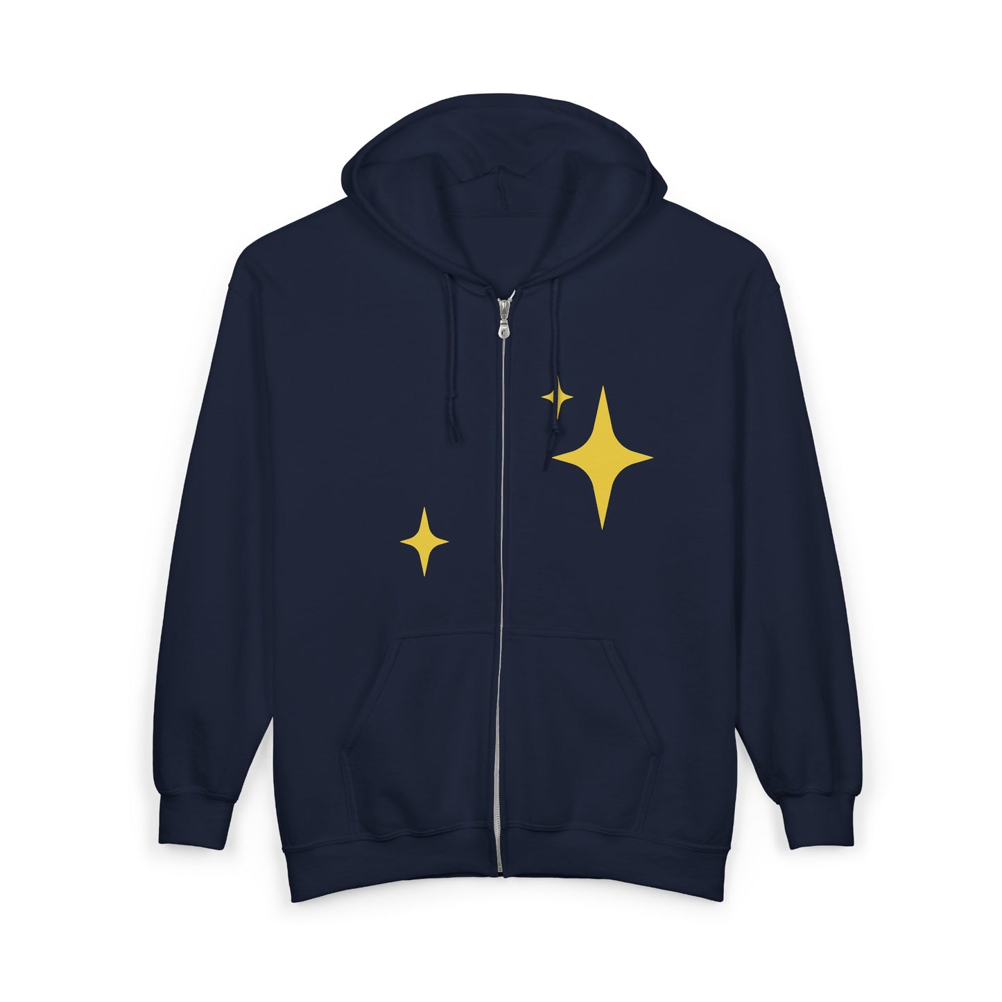 Artificially Intelligent Zip Hoodie — "Artificially Intelligent" Text & Sparkle Design