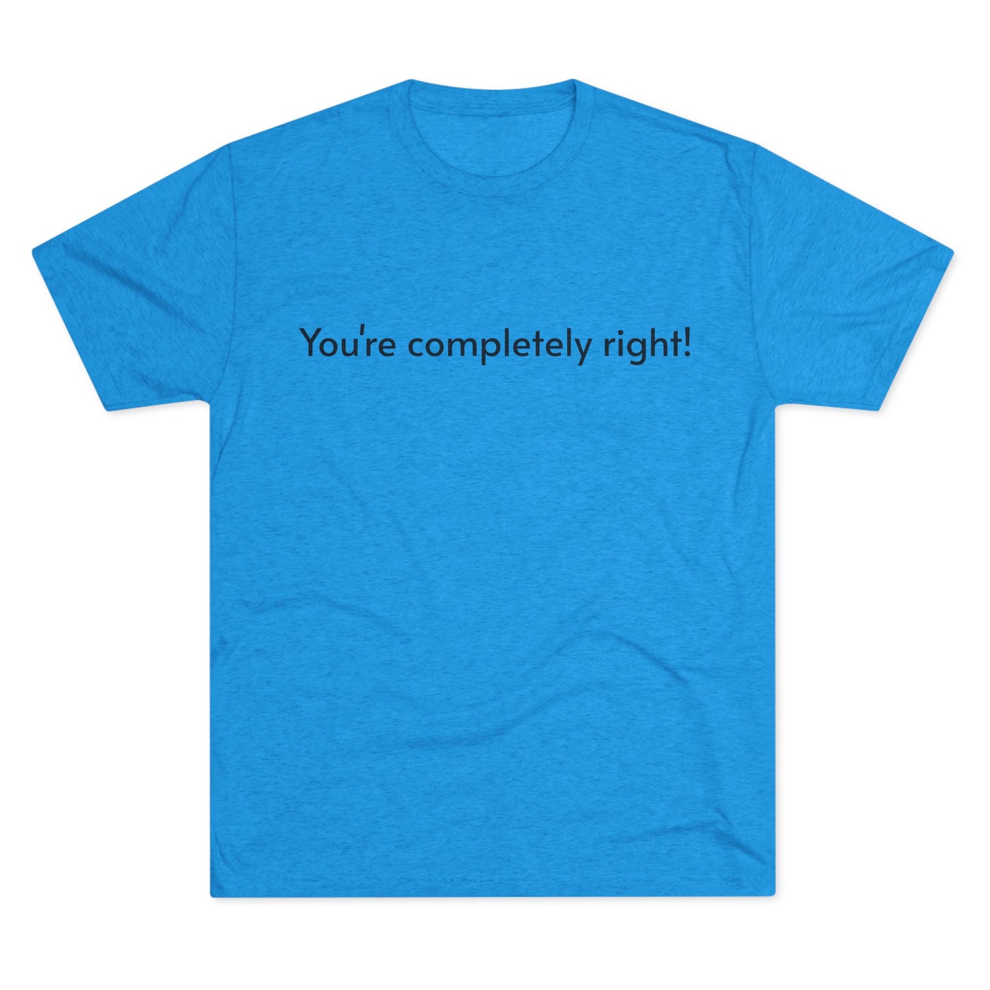 You're Completely Right Tee – Minimalist AI Statement T‑Shirt