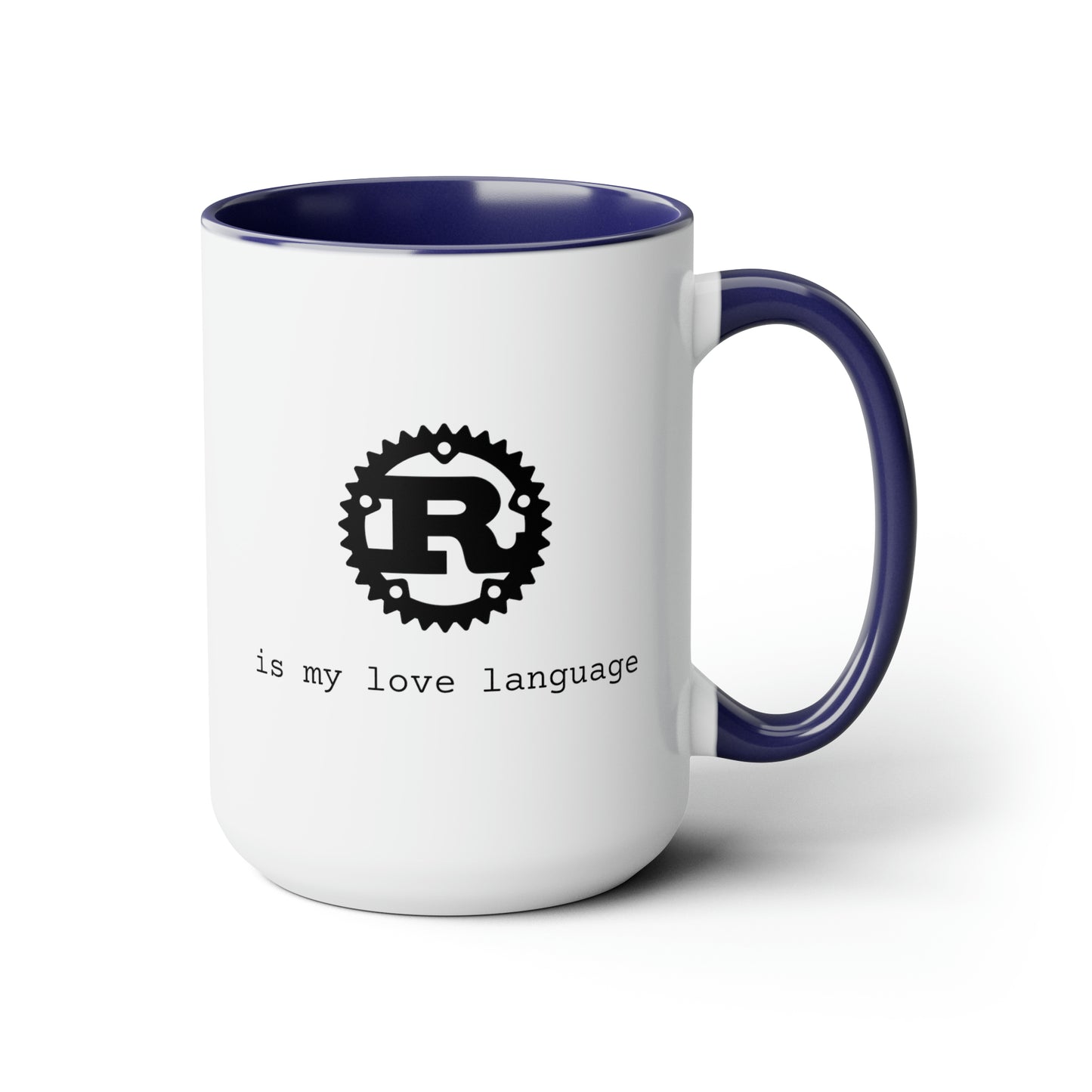 Rust is My Love Language, Two-Tone Coffee Mug, 15oz