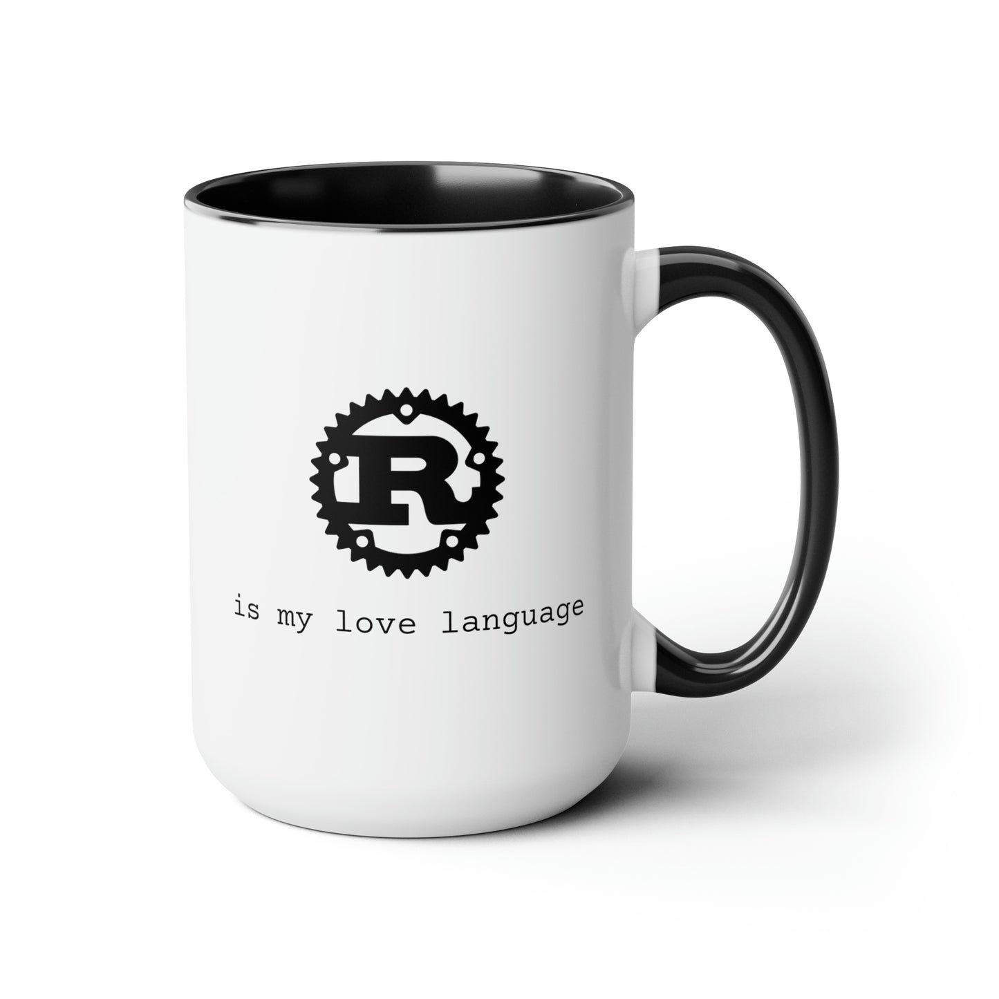 Rust is My Love Language, Two-Tone Coffee Mug, 15oz