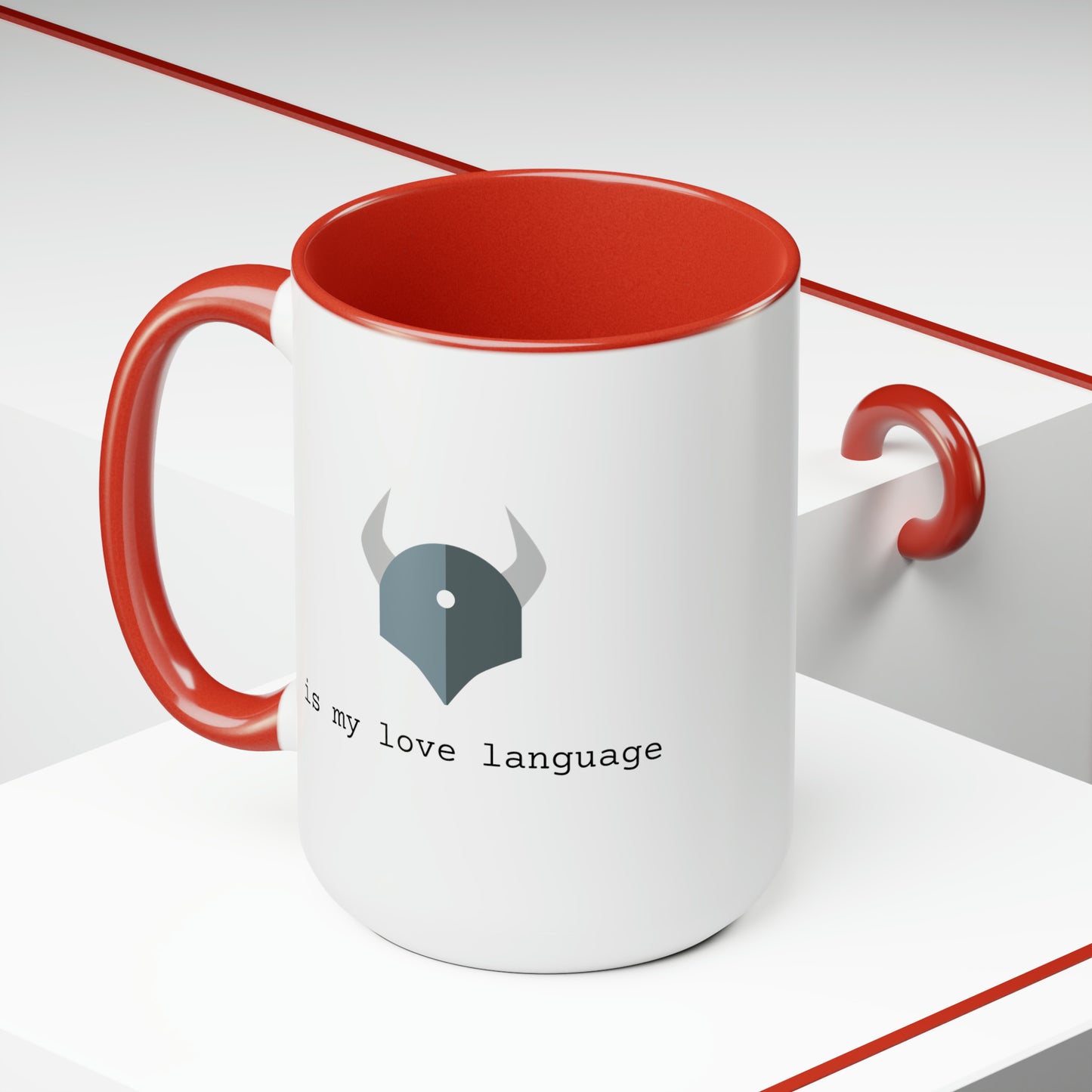 OPA Rego is My Love Language, Two-Tone Coffee Mug, 15oz