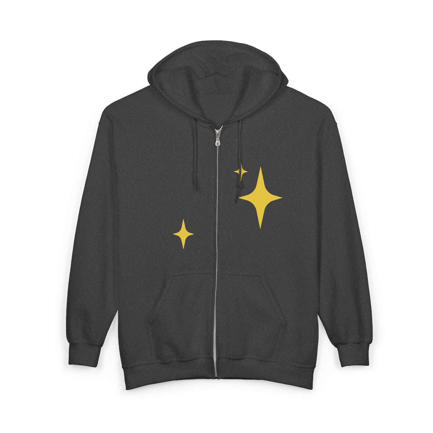 Artificially Intelligent Zip Hoodie — "Artificially Intelligent" Text & Sparkle Design