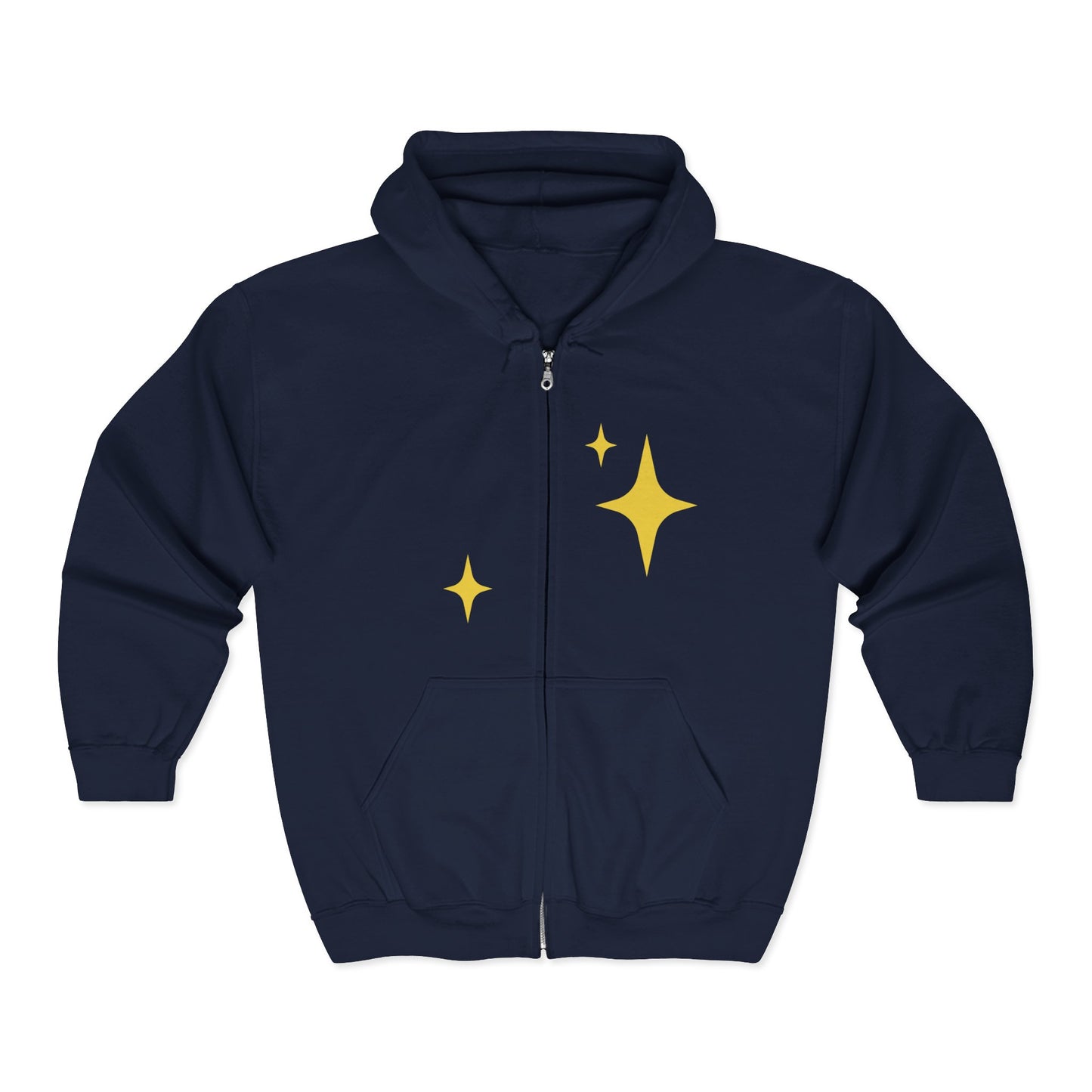 Artificially Intelligent Zip Hoodie — "Artificially Intelligent" Text & Sparkle Design