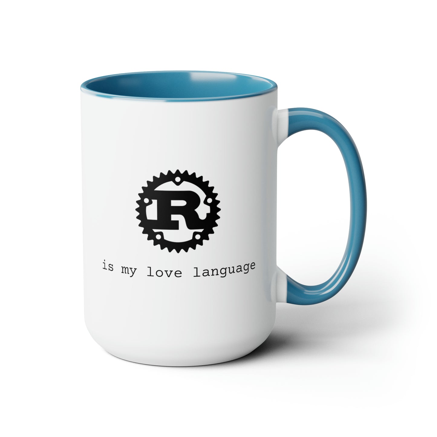 Rust is My Love Language, Two-Tone Coffee Mug, 15oz