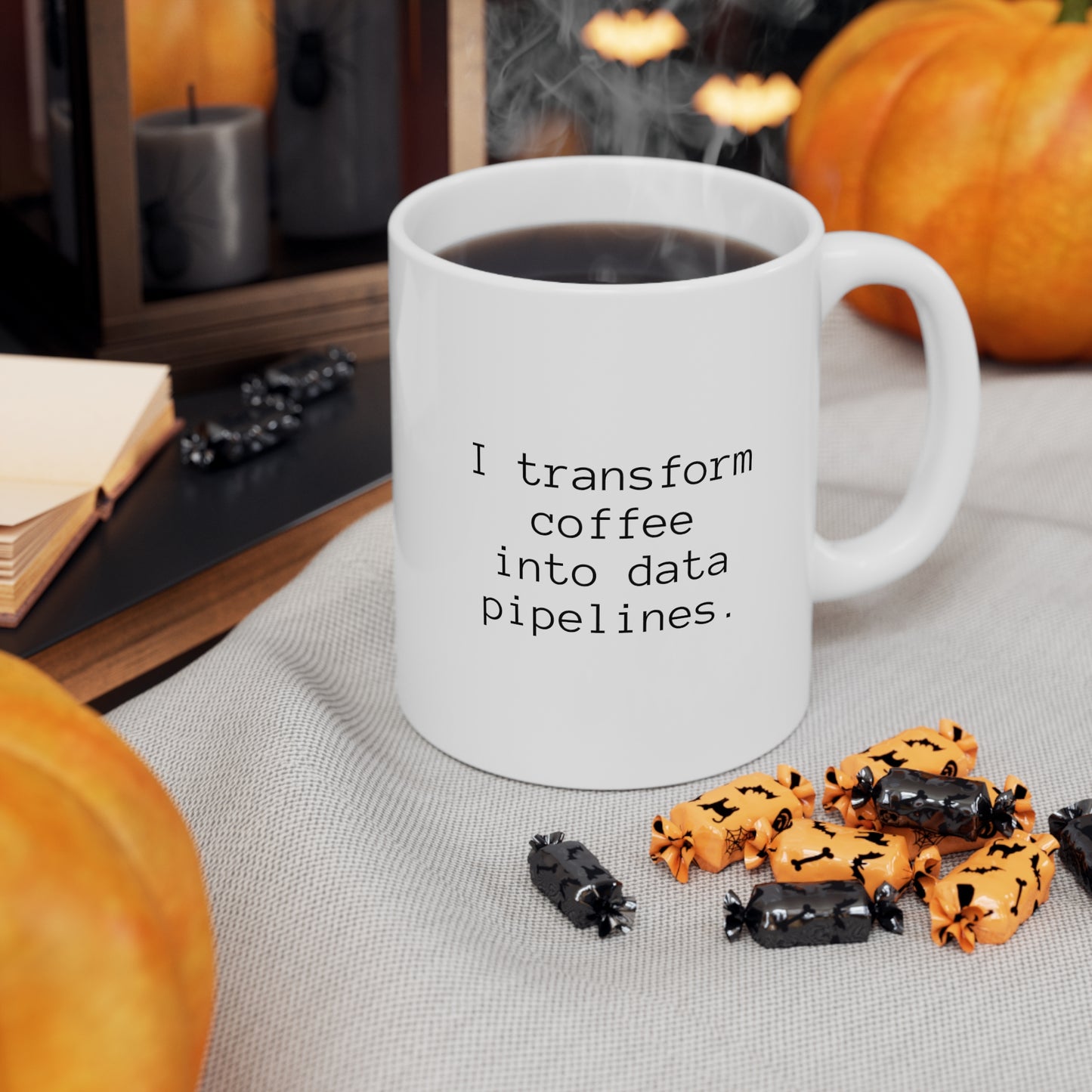 I Transform Coffee Into Data Pipelines, Ceramic Mug 11oz