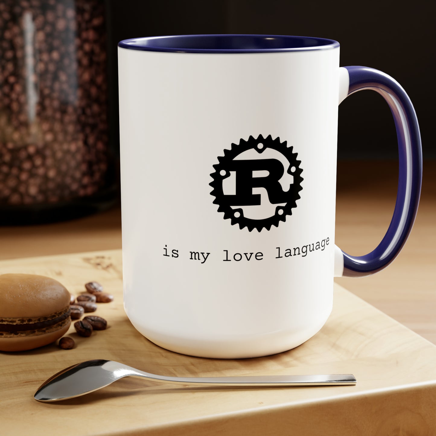 Rust is My Love Language, Two-Tone Coffee Mug, 15oz